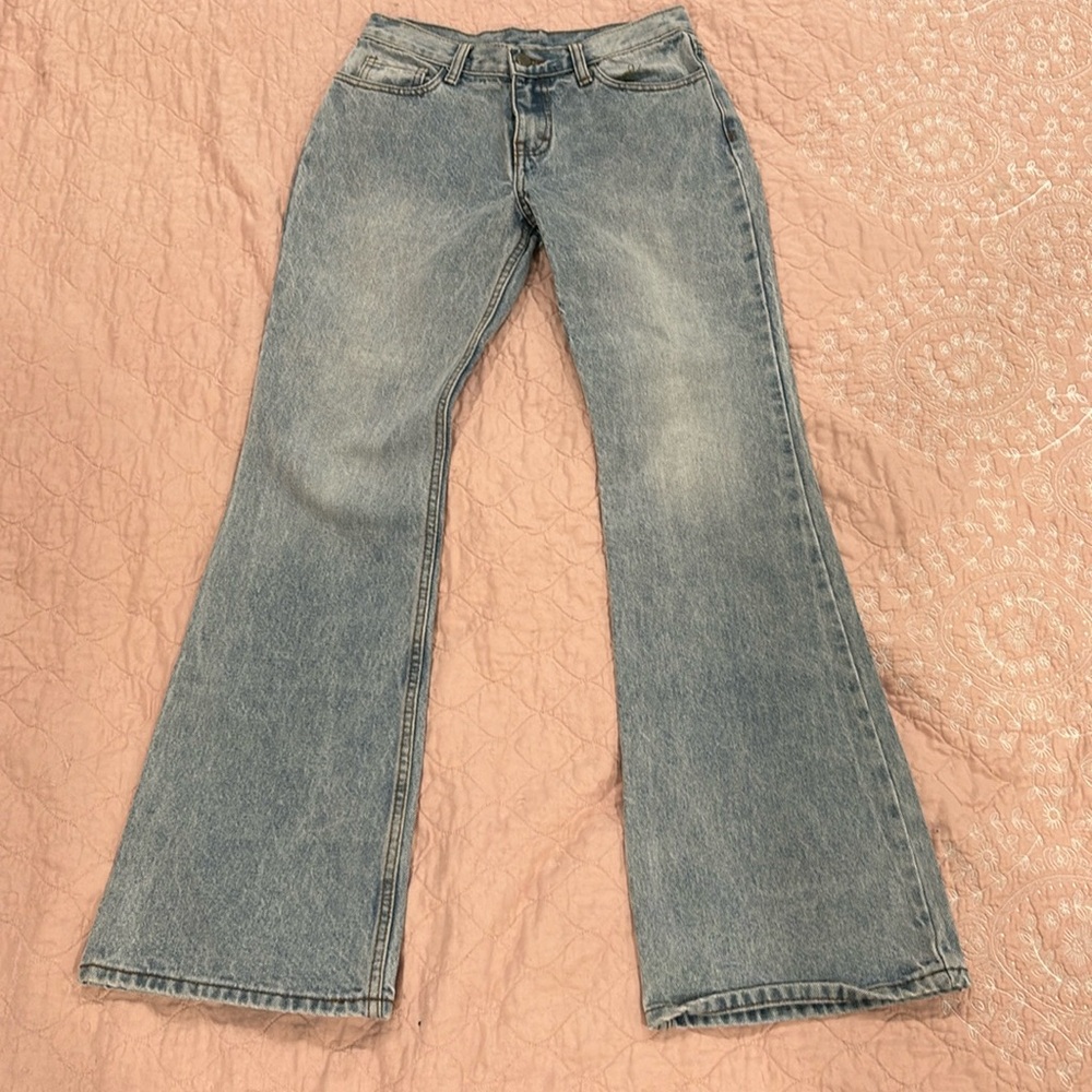 J. GALT Low Waisted Flare Jeans - Size S
